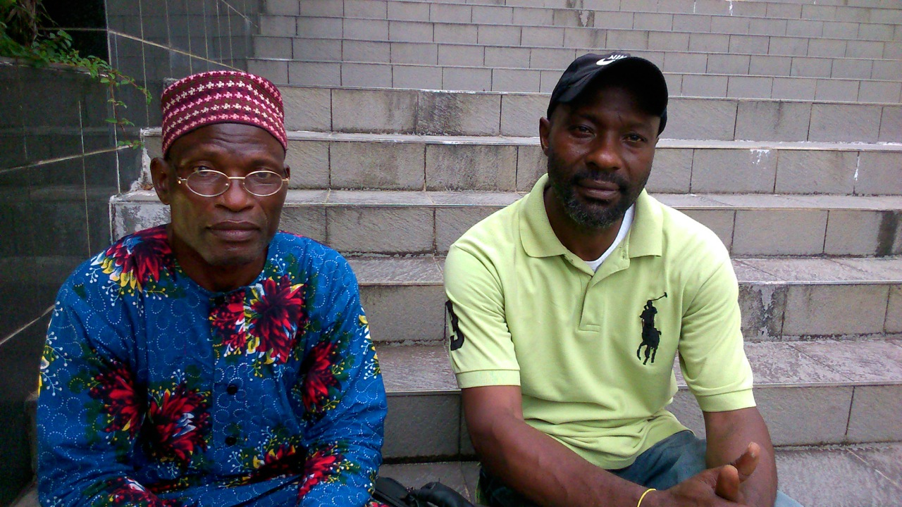 Linus Orok (left) and Patrick Chi of Ekong Anaku village, Nigeria