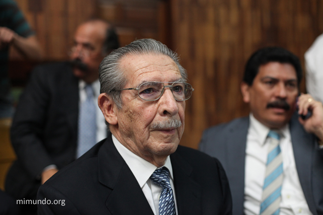 Efrain Rios Montt, on the 26th day of the historic Genocide trial (Photo: mimundo.org)