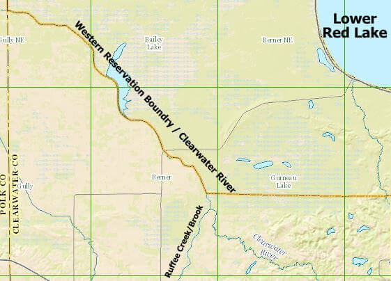 A massive oil spill could, in fact, affect fish and wildlife habitats along the Reservation border. Ruffee Creek drains into the Clearwater River approximately 1 mile from the western border of the Reservation.