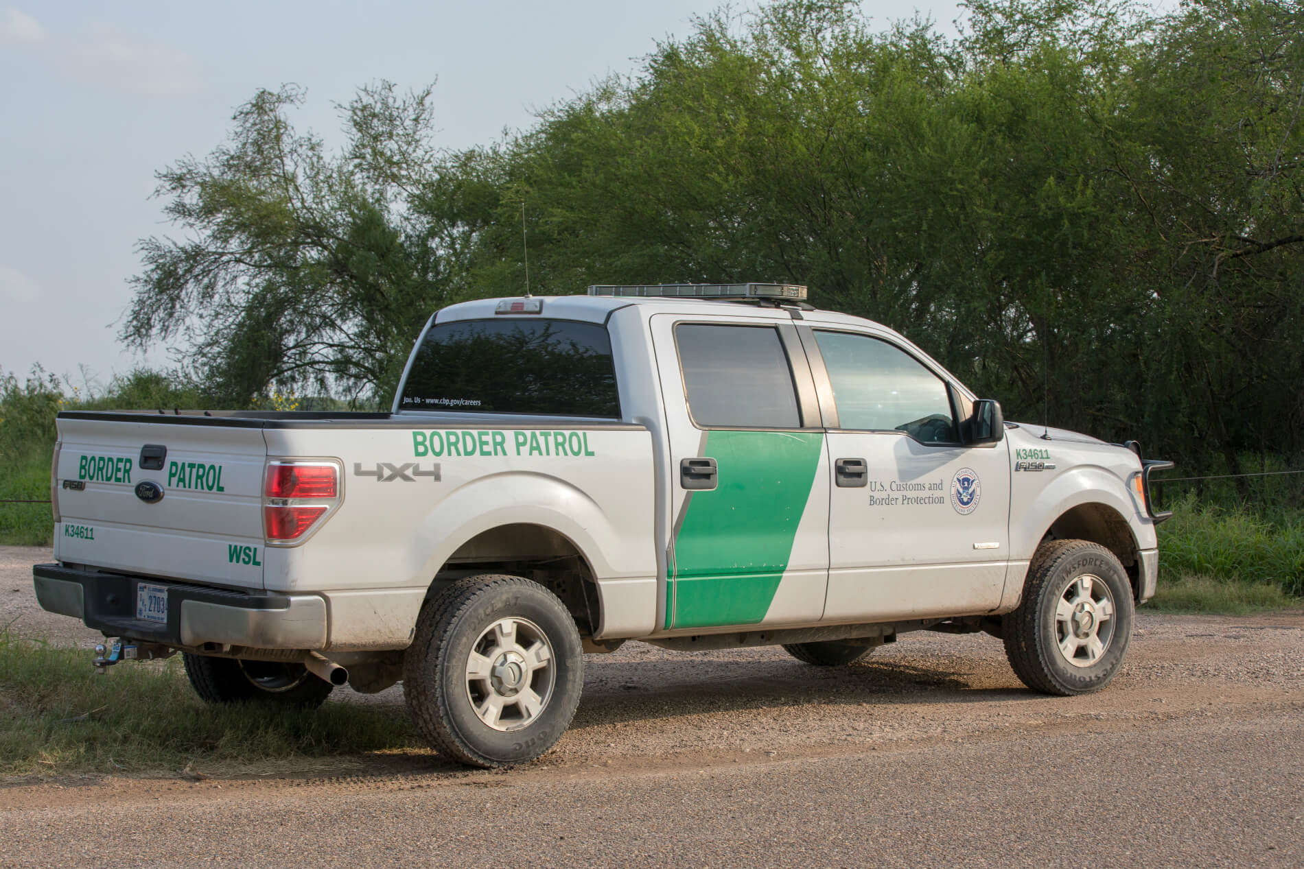 Border Patrol in San Juan, TX, Rio Grande Valley. 